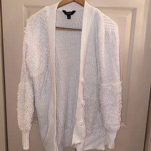 Simply Vera Vera Wang White Cardigan Sweater